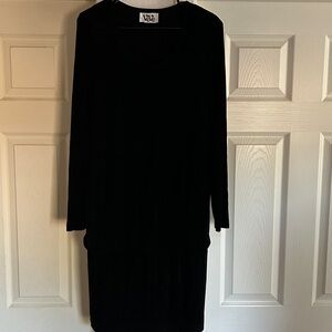 Bebe midi Black knit dress